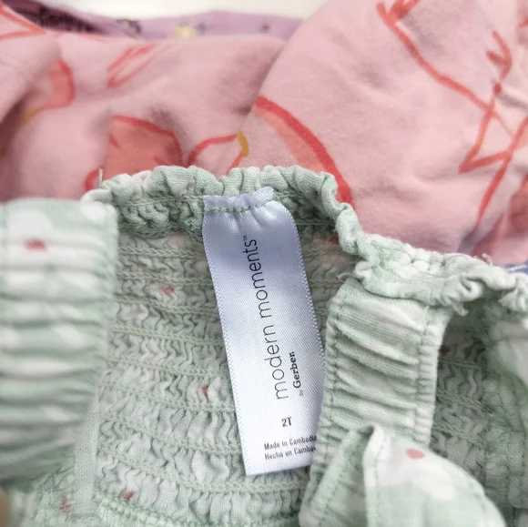 Baby Girl Clothes Rompers short in Pastel Colors 18 And 3 Year